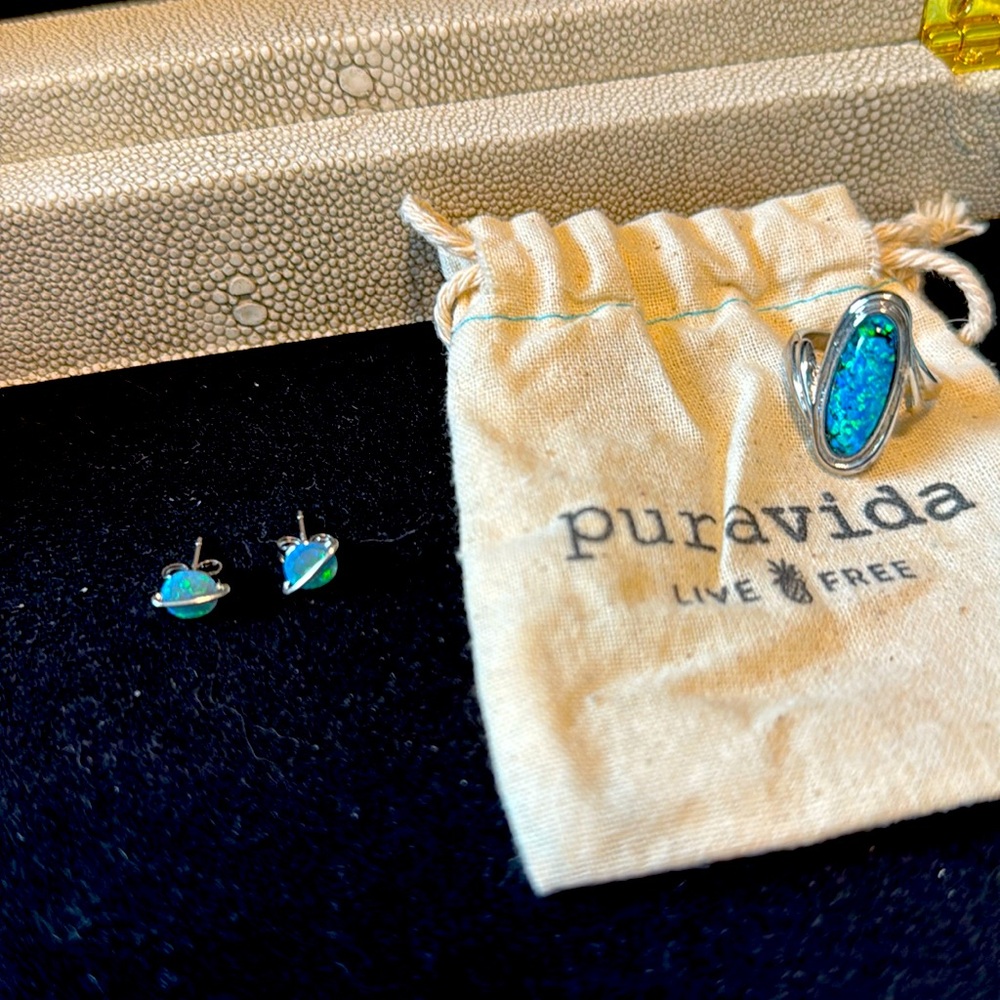 Earrings and ring